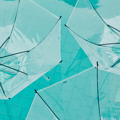 Umbrella transparent canopy HAY