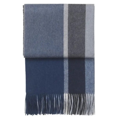 Pled Manhattan dark blue-asphalt Elvang