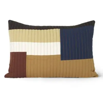Poduszka Shay Quilt 40x60 cm musztardowa FERM LIVING