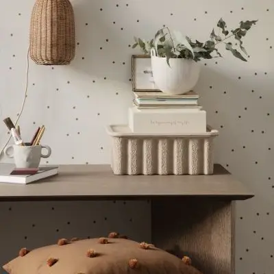 Poduszka dekoracyjna Dot Kelp-Mustard FERM LIVING