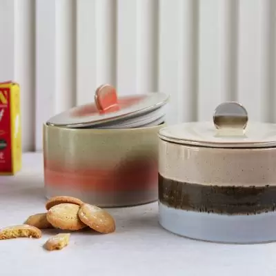 Pojemnik ceramiczny na łakocie 70s lake HKliving