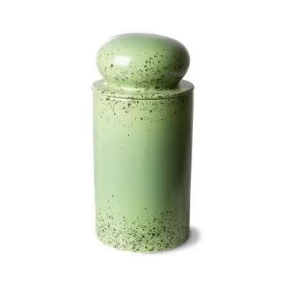 Pojemnik ceramiczny z pokrywką 70s kiwi HKliving