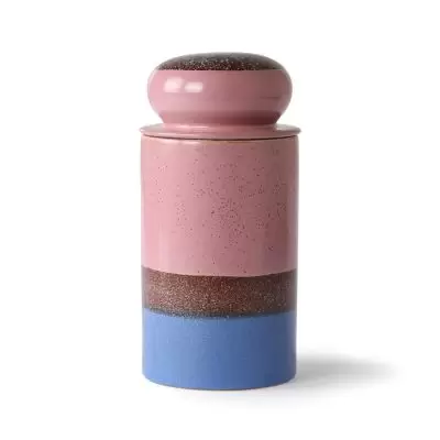 Pojemnik ceramiczny z pokrywką 70s reef HKliving