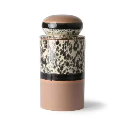 Pojemnik ceramiczny z pokrywką 70s tropical HKliving