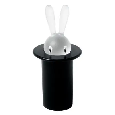 Pojemnik na wykałaczki Magic Bunny czarny Alessi