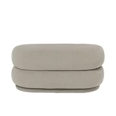 Pufa Oval Hot Madison piaskowa Ferm Living