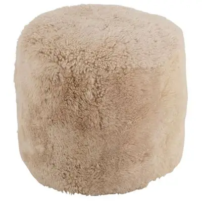 Pufa Sheepskin kremowa j-line