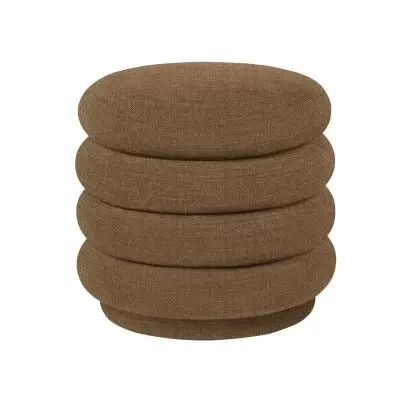 Pufa round Hot Madison czekoladowa Ferm Living
