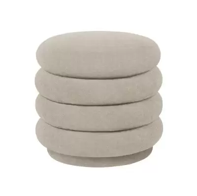 Pufa round Hot Madison piaskowa Ferm Living