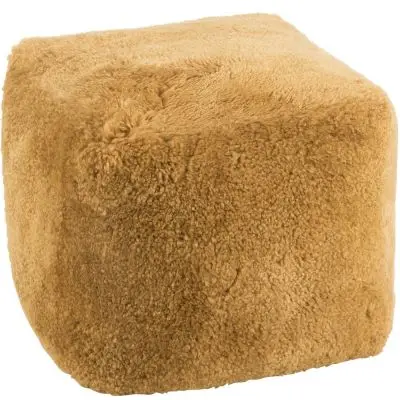 Pufa square Sheepskin ochre j-line