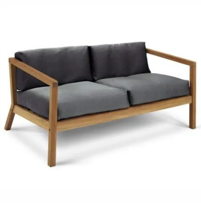 Sofa ogrodowa Virkelyst 2 os. grafitowa Skagerak