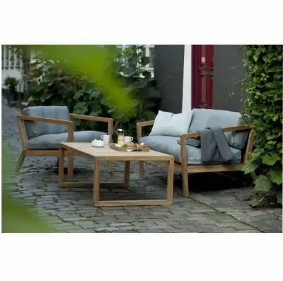 SOFA OGRODOWA Virkelyst 2 os. SZARA SKAGERAK