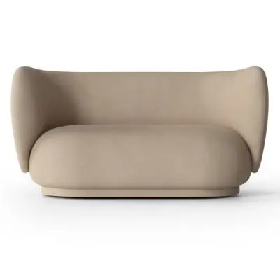 Sofa Rico 2 Os. Brushed Piaskowa Ferm Living