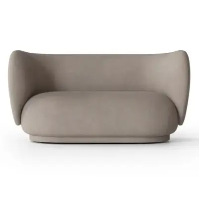 SOFA RICO 2 OS. BRUSHED ciepły szary FERM LIVING