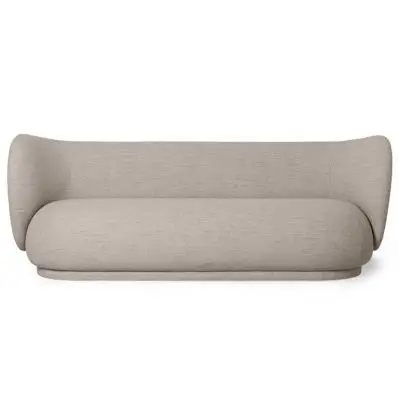 SOFA RICO 3 os. boucle piaskowa FERM LIVING