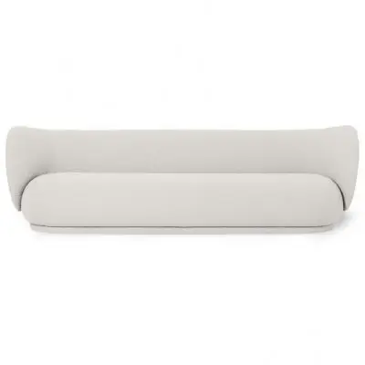 SOFA RICO 4 os. boucle złamana biel FERM LIVING