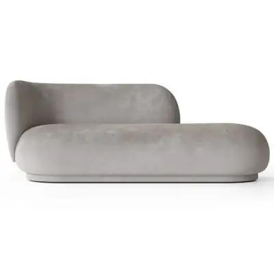 Sofa Rico Divan Welvet Concrete Ferm Living