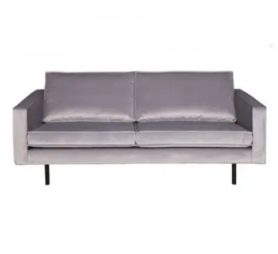 SOFA RODEO 2 SEAT AKSAMITNA JASNOSZARA BE PURE