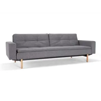 Sofa rozkładana Dublexo z podł. Twist Charcoal Stem Innovation