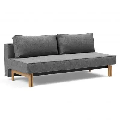 Sofa Rozkładana Sly Dębowe Nogi Twist Charcoal Innovation