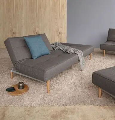 Sofa rozkładana Splitback Flashtex Dark Grey Styletto Innovation