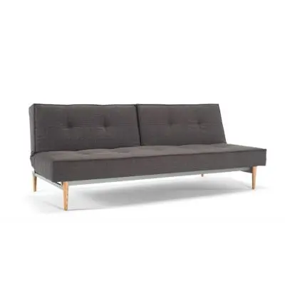 Sofa rozkładana Splitback Flashtex Dark Grey Styletto Innovation