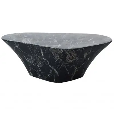 STOLIK KAWOWY OVAL MARBLE CZARNY POLS POTTEN