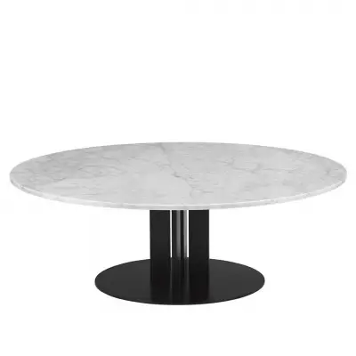 Stolik Kawowy Scala 130 Cm Biały Marmur Normann Copenhagen