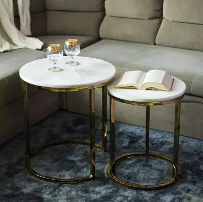 STOLIK NEST GOLD 2 SZT. RGE