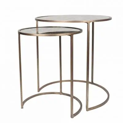 STOLIK OKAZJONALNY ANTIQUE 2 SZT. DOME DECO