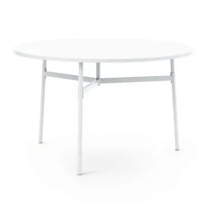 Stół Okrągły Union 120 Cm Biały Normann Copenhagen