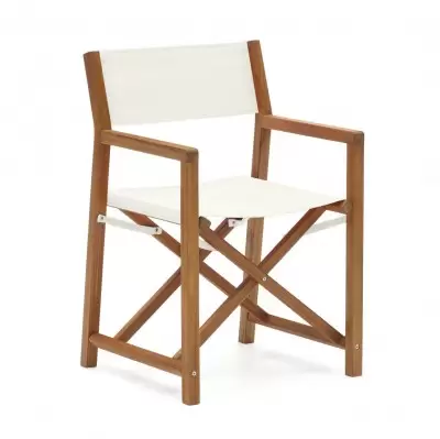 Składane krzesło ogrodowe Thianna beżowe La Forma