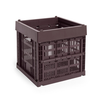 Skrzynka Colour Crate Cube bordowa HAY