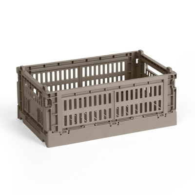 Skrzynka Colour Crate mała szaro-brązowa HAY