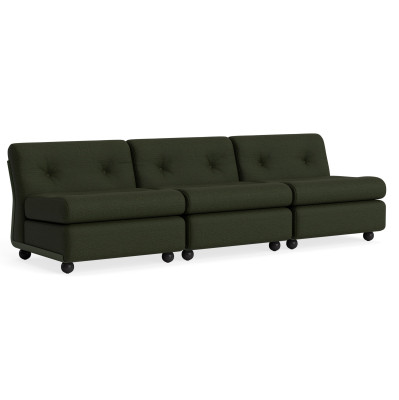 Sofa Amanta 3 osobowa Maglia dark green HAY