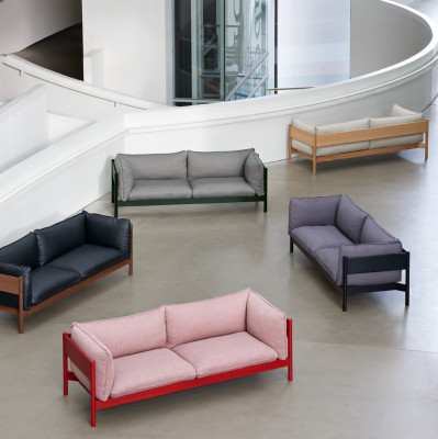 Sofa Arbour 2 os. Nevada NV2488 - czarny lakierowany buk HAY