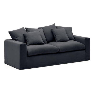 Sofa Nora 3 osobowa antracytowa Kave Home