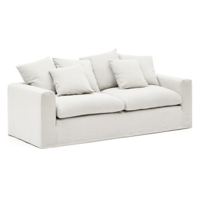 Sofa Nora 3 osobowa Ecru Kave Home