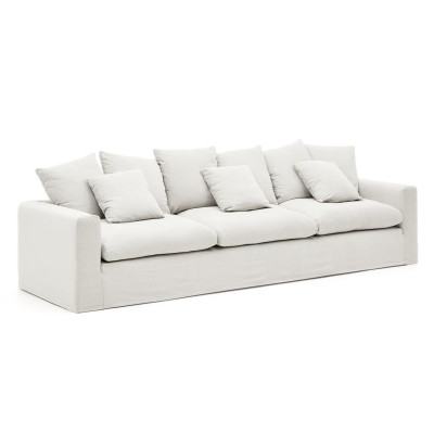 Sofa Nora 4 osobowa ecru Kave Home