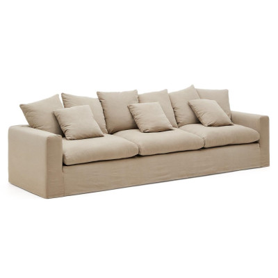 Sofa Nora 4 osobowa taupe Kave Home