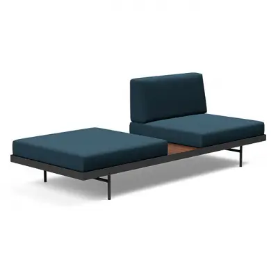 Sofa-leżanka Puri Argus Navy Blue orzech Innovation