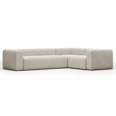 Sofa narożnikowa Blok 4 osobowa beżowa Kave Home