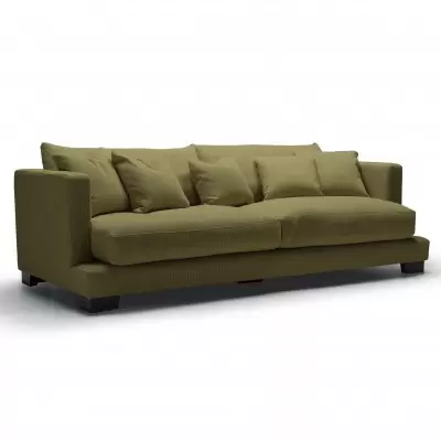 Sofa Colorado 3 Seater Moss Dark Green Sits