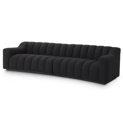 Sofa Kelly 300 cm czarna Eichholtz