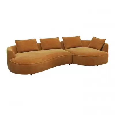Sofa Marisa 1.5 seater + Chaiselong super velvet