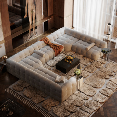Michelle Taupe Nordic Line sofa