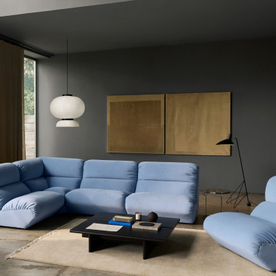 Sofa Narożna Hi Lo AV54 AV55 Błękitna Andtradition