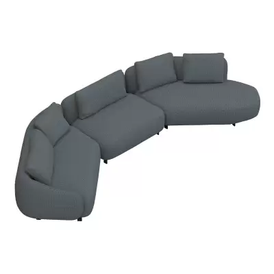 Sofa Orca Set 1 Denali Blue Furninova