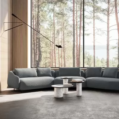 Sofa Orca Set 1 Denali Blue Furninova