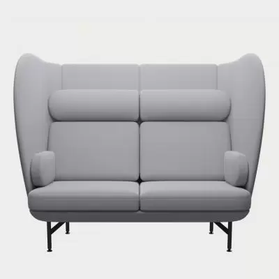 Sofa Plenum 2 Seater Light Grey Fritz Hansen